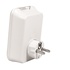 Nilox ROLINE Power Wall Outlet, 2x USB Charger adattatore e invertitore Bianco