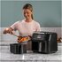 Ninja Foodi Dual Zone Friggitrice ad Aria, 7.6L, 6 in 1, 2 Cassetti, Antiaderente, Massima Croccantezza, Frigge Senza Olio, Arrostisce, Cucina, Riscalda