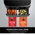 Ninja Foodi Max Dual Zone Friggitrice ad Aria digitale, 2 Cestelli Antiaderenti, 9.5L, 6 in 1, Massima Croccantezza, Frigge Senza Olio, Arrostisce, Cottura Forno, Disidrata, 8 Porzioni AF400EU