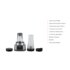 Ninja Foodi Frullatore Power Nutri 2 in 1, 1100 W, tazza 700 ml e ciotola 400 ml con paddle di potenza, per frullati, creme dense e bibite ghiacciate