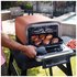 Ninja OO101EU barbecue per l'aperto e bistecchiera Grill Elettrico + Carbone Nero, Rosso, Argento 2400 W