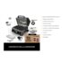 Ninja Woodfire Pro Connect XL Barbecue Elettrico, Griglia, Affumicatore, Friggitrice ad Aria 7 in 1 e Controllo con App