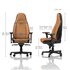 Noblechairs ICON Sedia da gioco in vera pelle - cognac/nero