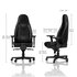 Noblechairs ICON Sedia da gioco in vera pelle - nero/nero
