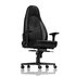 Noblechairs ICON Sedia da gioco in vera pelle - nero/nero