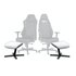Noblechairs Poggiapiedi 2 - White Edition
