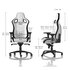 Noblechairs Sedia da gioco EPIC - bianco/nero