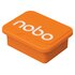 Nobo Haftmagnet Orange, 4 Stück Magnete per lavagna bianca