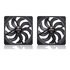 Noctua NF-A14X25 G2 PWM SX2-PP CHROMAX.BLACK sistema di raffreddamento per computer Case per computer Ventilatore 14 cm Nero 2 pz