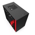 NZXT H210i Matte Black Red Mini-Tower Nero, Rosso