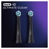 Oral-B iO Ultimate Clean 80335625 testina per spazzolino 2 pz Nero