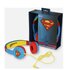 OTL Technologies DC Comics Superman Man of Steel Cuffie Cablato Blu, Rosso, Giallo