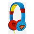 OTL Technologies DC Comics Superman Man of Steel Cuffie Cablato Blu, Rosso, Giallo