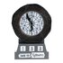 Paladone NBC COUNTDOWN ALARM CLOCK - Sveglia meccanica Nero, Bianco