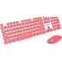 Pantone PT-MK004S Kit Tastiera e Mouse Wireless Rosa