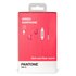 Pantone PT-WDE001P Auricolare 3.5 mm Rosa