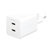 PanzerGlass empower™ by ® Turbo 45W Charger incl. 2 x USB-C | EU Plug | Bianco Argento