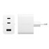 PanzerGlass empower™ by ® Turbo 70W Caricatore Multiplo incl. 2 x USB-C + USB-A | EU Plug | Bianco Argento