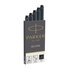 Parker Quink inktpatronen zwart, doos met 5 stuks ricaricatore di penna Nero 5 pezzo(i)