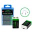 Patona 2x Batterie 9V Premium USB-C 3600mWh 1,5V