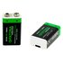 Patona 2x Batterie 9V Premium USB-C 3600mWh 1,5V