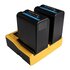 Patona Caricabatteria LCD USB doppio per Sony BP-U30 BP-U60 BP-U90
