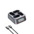Patona Caricabatteria Platinum USB-C PD QC 4 Postazioni FAST CHARGER per DMW-BLK22 con cavo usb-c
