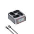 Patona Caricabatteria Platinum USB-C PD QC 4 Postazioni FAST CHARGER per LP-E6 con cavo usb-c