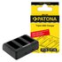 Patona Caricabatterie triplo per DJI Osmo Action 3 4 e 5