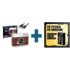 Patona Doppio Caricabatteria rapido con display + batteria LP-E6NH Protect estetica Retro