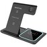 Patona Caricabatterie wireless 3in1 QI per smartphone, iPhone, orologio e AirPods