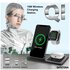 Patona Caricabatterie wireless 3in1 QI per smartphone, iPhone, orologio e AirPods