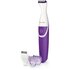 Philips Essential BRT383/15 Rasoio di precisione Bagnato e secco Viola, Bianco