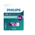 Philips FM64FD00B USB 64 GB USB A 3.2 Gen 1 (3.1 Gen 1) Porpora, Bianco