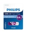 Philips FM64FD05B USB 64 GB USB tipo A 2.0 Porpora, Bianco