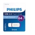 Philips FM64FD70B USB 64 GB USB tipo A 2.0 Porpora, Bianco