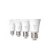Philips Hue White 4 Lampadine Smart E27 60 W
