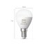 Philips Hue White and Color ambiance Sferetta - lampadina connessa E14