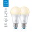 Philips WiZ Lampadina A60 E27 x2