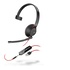 Plantronics POLY Blackwire 5210 Cuffia USB A Nero