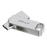 PNY DUO LINK unità flash USB 128 GB USB Type-A / USB Type-C 3.2 Gen 1 (3.1 Gen 1) Acciaio inox