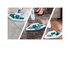 Polti SV450 Double Pulitore a vapore verticale 0,3 L 1500 W Acciaio inossidabile, Turchese, Bianco