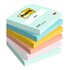 Post-it 654-6-BEA pouch autoadesiva Quadrato Blu, Verde, Arancione, Rosa, Giallo 100 fogli Autoadesivo