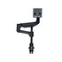 R-GO TOOLS Braccio per monitor R-Go Caparo, braccio per monitor singolo regolabile con molla a gas, portata 3-9 kg, nero