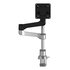 R-GO TOOLS Braccio per monitor R-Go Zepher, braccio per monitor singolo regolabile, capacità di carico fino a 8 kg, nero