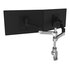R-GO TOOLS Braccio per monitor R-Go Zepher, braccio regolabile per doppio monitor, capacità di carico fino a 8 kg, nero