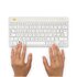 R-GO TOOLS ergonomica R-Go Compact Break, tastiera compatta con software break, QWERTY (IT), bluetooth, bianco