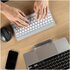 R-GO TOOLS ergonomica R-Go Compact Break, tastiera compatta con software break, QWERTY (IT), bluetooth, bianco