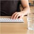 R-GO TOOLS ergonomica R-Go Compact Break, tastiera compatta con software break, QWERTY (IT), bluetooth, bianco