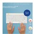 R-GO TOOLS ergonomica R-Go Compact Break, tastiera compatta con software break, QWERTY (IT), bluetooth, bianco